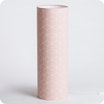 Lampe tube  poser tissu Cubic rose XXL
