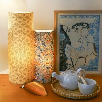 Lampe L Suna et lampe Lodden bleu gris Morris&co. M
