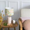 Lampe  poser en porcelaine Naturel avec abat-jour W. Morris Seaweed 20 